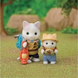 Sylvanian Families|Playset Sylvanian Families Son and Baby Cat Latte - Secret Forest Adventure