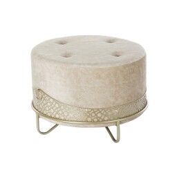DKD Home Decor|Repousa pés DKD Home Decor Cor de Rosa Velvet Madeira MDF Glam (2 pcs)