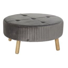DKD Home Decor|Repousa pés DKD Home Decor Cor de Rosa Velvet Madeira MDF Glam (2 pcs)