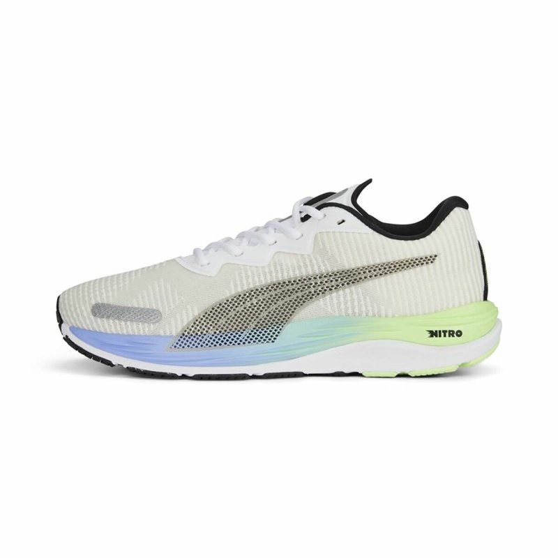 Sapatilhas de Running para Adultos Puma Velocity Nitro 2 Fad Branco Homem