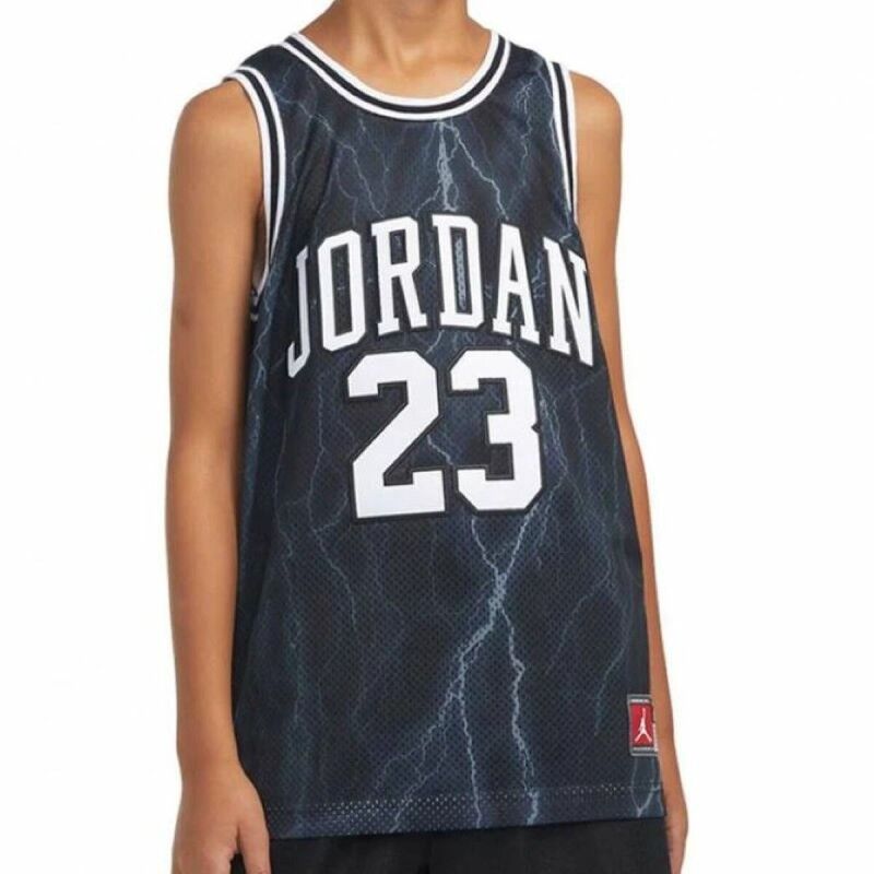 Jordan|T-Shirt de Alças Mulher Infantil Jordan JORDAN 23 AOP JERSEY 95C655 F66 Preto Jordan|T-Shirt de Alças Mulher Infantil Jordan JORDAN 23 AOP JERSEY 95C655 F66 Preto