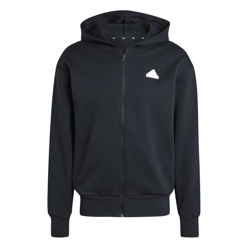 Adidas|Polar com Capuz Homem Adidas FUTURE ICONS BOUBLENIT FULL ZIP JI6324 Preto Adidas|Polar com Capuz Homem Adidas FUTURE ICONS BOUBLENIT FULL ZIP JI6324 Preto