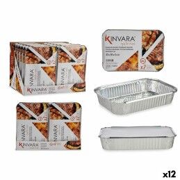 MasterChef|Lancheira Hermética MasterChef Cinzento Transparente Quadrado 1,1 L (6 Unidades)