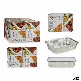 MasterChef|Lancheira Hermética MasterChef Cinzento Transparente Quadrado 1,1 L (6 Unidades)