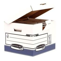 Fellowes|Caixa de Arquivo Fellowes Azul Branco A4 31 x 37,7 x 39,5 cm 10 Unidades