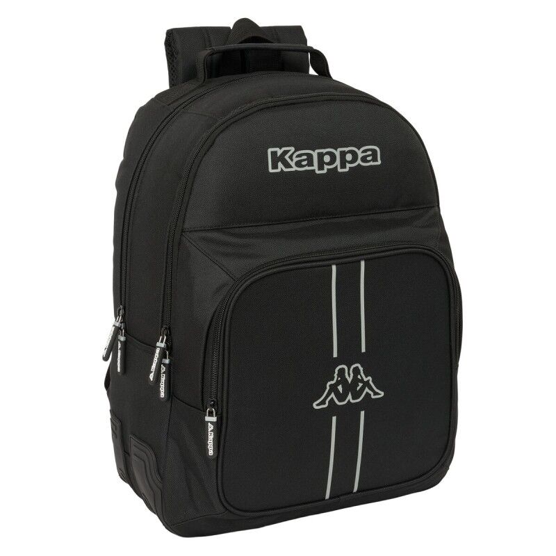 Kappa|Mochila Escolar Kappa Dark Preto 32 x 42 x 15 cm