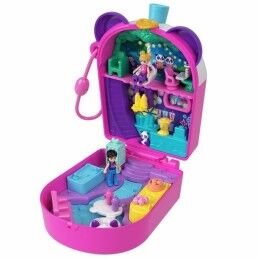 Polly Pocket|Playset Polly Pocket Panda Bubble Tea-Box with 2 mini-figures and panda HWN95