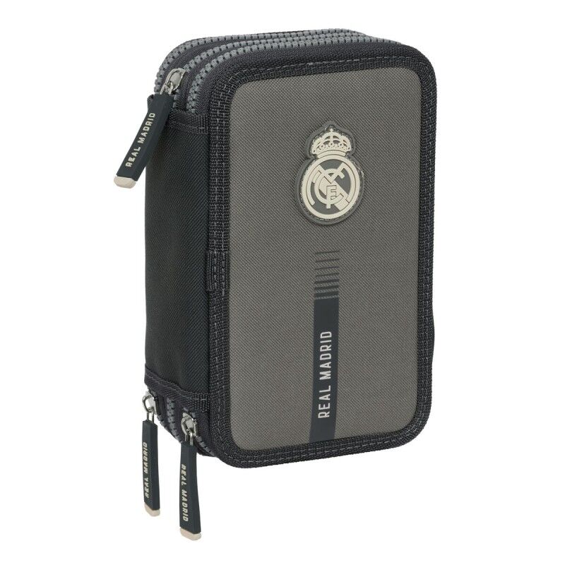 Real Madrid C.F.|Estojo Real Madrid C.F. Cinzento 12,5 x 19,5 x 5,5 cm 37 Peças Real Madrid C.F.|Estojo Real Madrid C.F. Cinzento 12,5 x 19,5 x 5,5 cm 37 Peças