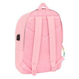 Munich|Mochila Escolar Munich +usb munich Cor de Rosa 31 x 44 x 18 cm