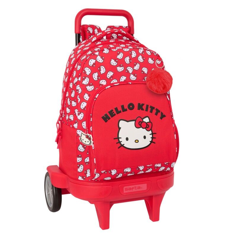 Hello Kitty|Mochila Escolar Hello Kitty Iconic Branco Vermelho 33 x 45 x 22 cm Hello Kitty|Mochila Escolar Hello Kitty Iconic Branco Vermelho 33 x 45 x 22 cm