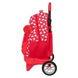 Hello Kitty|Mochila Escolar Hello Kitty Iconic Branco Vermelho 33 x 45 x 22 cm