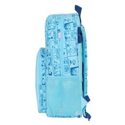 Snoopy|Mochila Escolar Snoopy Love Azul 30 x 46 x 14 cm