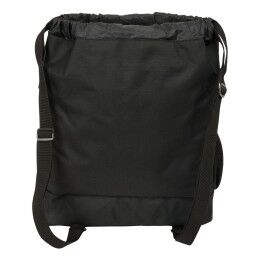 Kappa|Saco Mochila com Cordas Kappa Dark Preto 35 x 40 x 1 cm