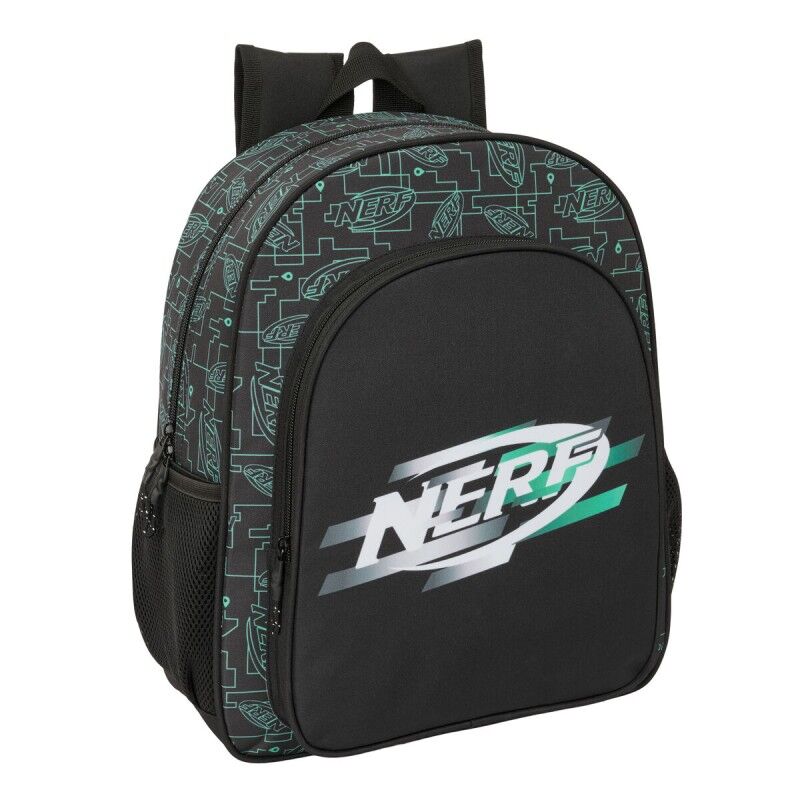 Nerf|Mochila Escolar Nerf Game Preto 32 x 38 x 12 cm