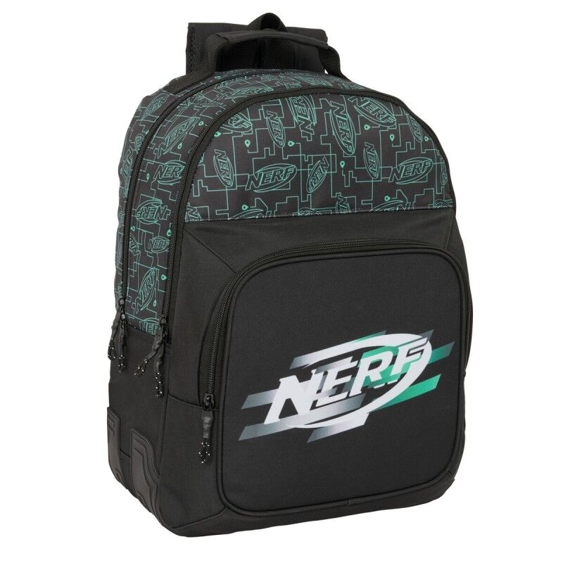 Nerf|Mochila Escolar Nerf Game Preto 32 x 42 x 15 cm