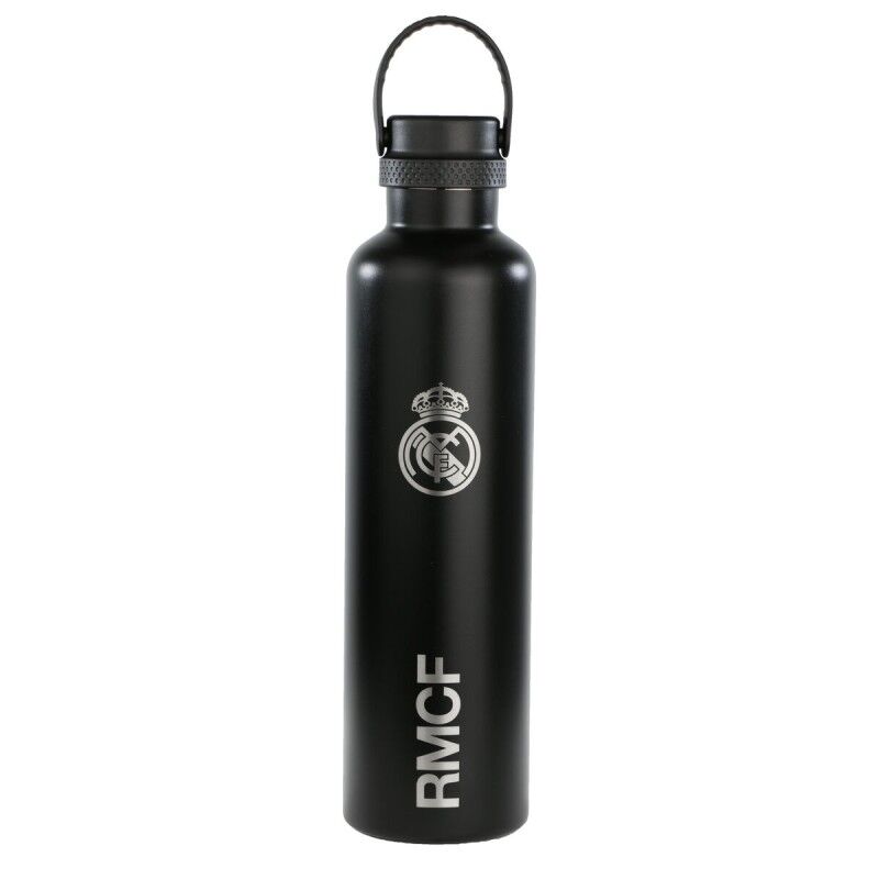 Real Madrid C.F.|Garrafa Térmica Real Madrid C.F. Cinzento Silicone Aço inoxidável Real Madrid C.F.|Garrafa Térmica Real Madrid C.F. Cinzento Silicone Aço inoxidável