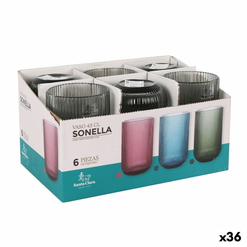 Santa Clara|Copo de água Santa Clara Sonella Verde 430 ml (36 Unidades) Santa Clara|Copo de água Santa Clara Sonella Verde 430 ml (36 Unidades)