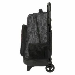 The Avengers|Mochila Escolar com Rodas The Avengers Vendetta Preto 33 x 45 x 22 cm