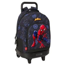 BlackFit8|Mochila Escolar com Rodas Compact BlackFit8 M918 Turquesa 33 X 45 X 22 cm