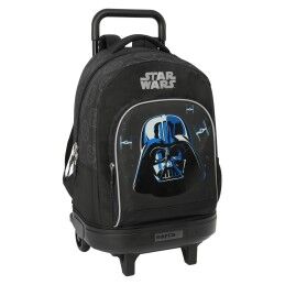 Star Wars|Mochila Escolar com Rodas Star Wars Rebellion Preto 33 x 45 x 22 cm