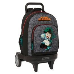 BlackFit8|Mochila Escolar com Rodas 905 BlackFit8 M313G Azul 32 x 42 x 15 cm