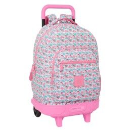 BlackFit8|Mochila Escolar com Rodas 905 BlackFit8 M313G Turquesa (32 x 42 x 15 cm)