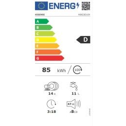 Hisense|Lava-louça Hisense HS623D10X 60 cm