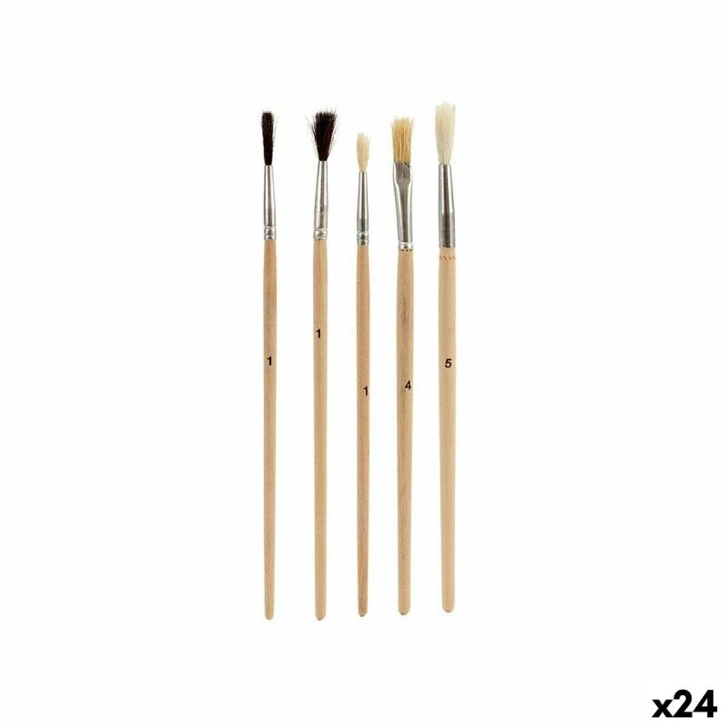 Pincello|Pincéis Pincello AR1607028 Castanho Cinzento Madeira Metal (24 Unidades) Pincello|Pincéis Pincello AR1607028 Castanho Cinzento Madeira Metal (24 Unidades)