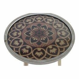 DKD Home Decor|Mesa de apoio DKD Home Decor Natural Preto 40 x 40 x 41 cm Madeira MDF