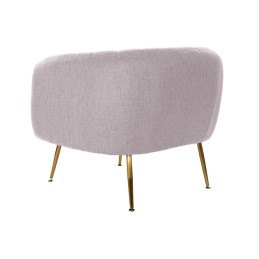 Poltrona DKD Home Decor Multicolor Cor de Rosa Dourado Espuma Madeira Metal Plástico 81 x 75 x 73 cm