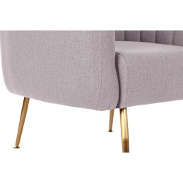 Poltrona DKD Home Decor Multicolor Cor de Rosa Dourado Espuma Madeira Metal Plástico 81 x 75 x 73 cm