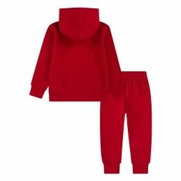 Jordan|Conjunto de Desporto para Bebé Jordan MJ Brklyn Fleecec Pullover Set Vermelho 2 Peças