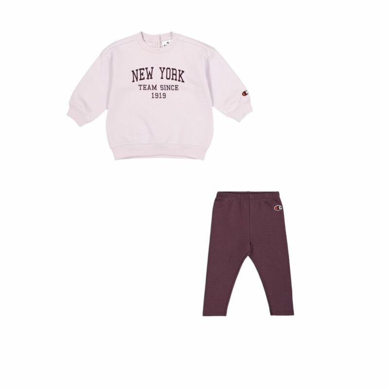 Champion|Conjunto de Desporto para Bebé Champion Multicolor Cor de Rosa Recém-nascido 2 Peças Champion|Conjunto de Desporto para Bebé Champion Multicolor Cor de Rosa Recém-nascido 2 Peças