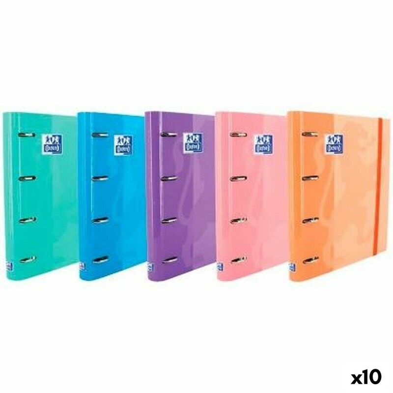 Oxford|Pasta com argolas Oxford EUROPEANBINDER Multicolor A4+ (10 Unidades) Oxford|Pasta com argolas Oxford EUROPEANBINDER Multicolor A4+ (10 Unidades)