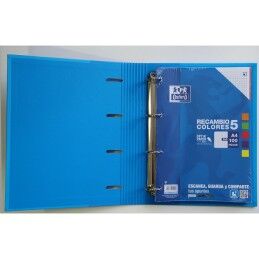Oxford|Pasta com argolas Oxford EUROPEANBINDER Multicolor A4+ (10 Unidades)