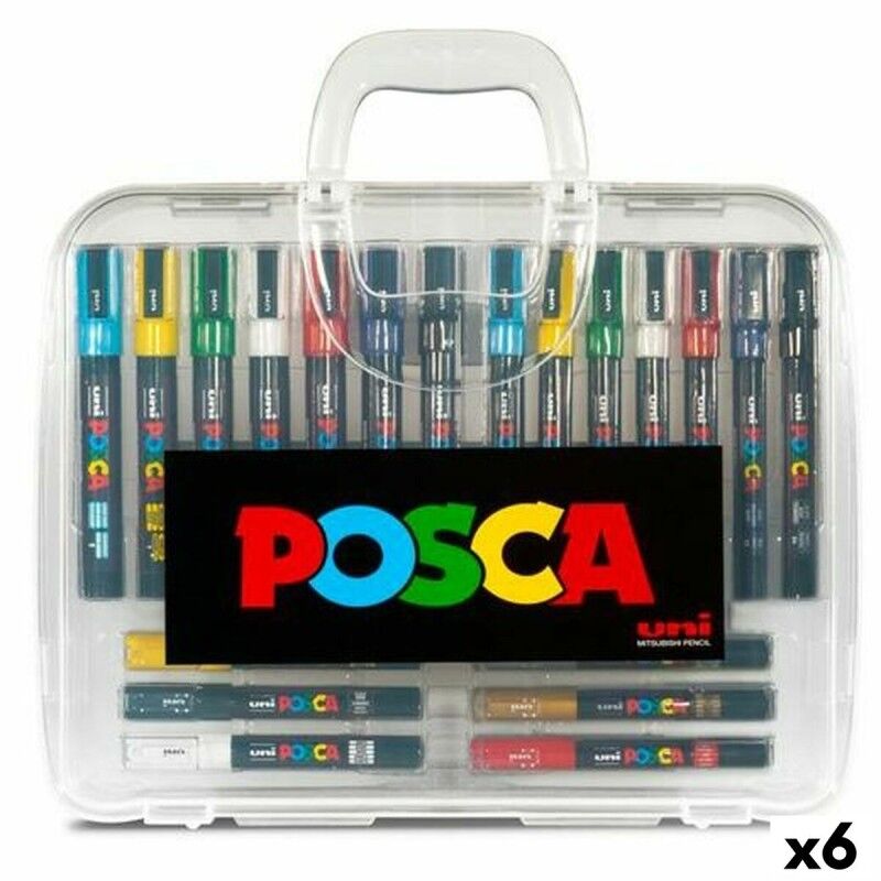 POSCA|Conjunto de Canetas de Feltro POSCA Multicolor (6 Unidades)