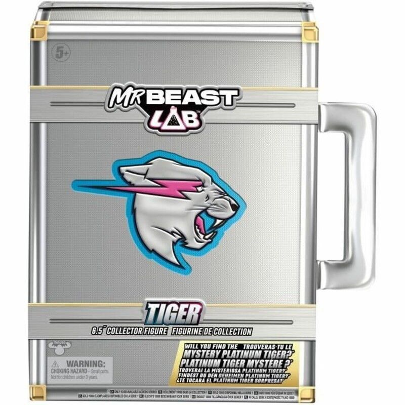 Moose Toys|Figuras de Ação Moose Toys Mr. Beast Lab Tiger Moose Toys|Figuras de Ação Moose Toys Mr. Beast Lab Tiger