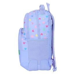 Benetton|Mochila Escolar Benetton Lila Lilás 32 x 42 x 15 cm