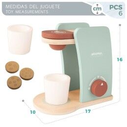 Woomax|Cafeteira de brincar Woomax 6 Peças (6 Unidades)