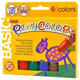 Playcolor|Têmperas sólidas Playcolor Basic One Multicolor (24 Unidades)