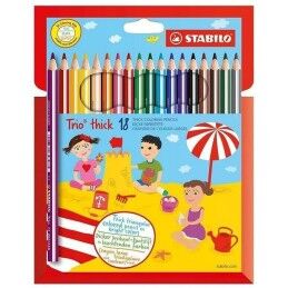 Stabilo|Lápis de cores Stabilo TRIO THICK Multicolor 18 Peças (6 Unidades)