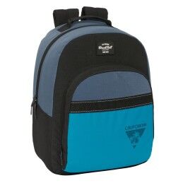 BlackFit8|Mochila Escolar com Rodas 905 BlackFit8 M313G Turquesa (32 x 42 x 15 cm)