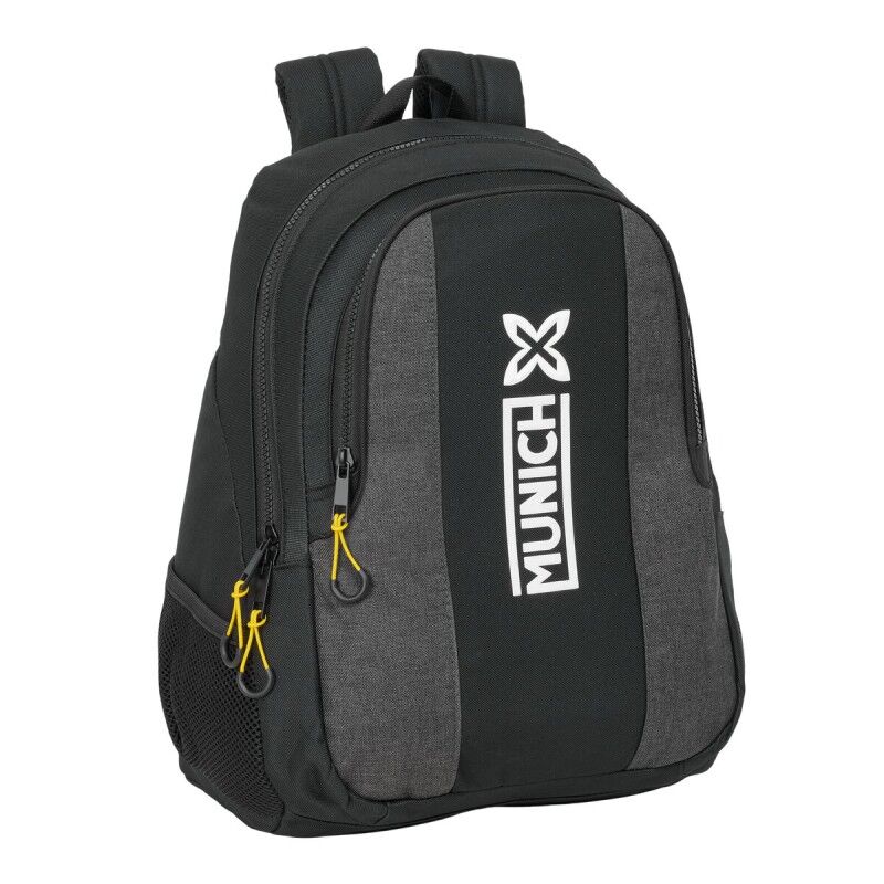 Munich|Mochila Escolar Munich Topo Preto 32 x 44 x 16 cm Munich|Mochila Escolar Munich Topo Preto 32 x 44 x 16 cm