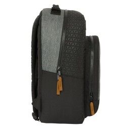 BlackFit8|Mochila Escolar BlackFit8 Old school Preto Cinzento 32 x 42 x 15 cm
