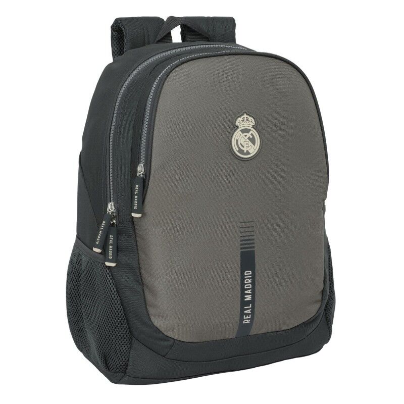 Real Madrid C.F.|Mochila Escolar Real Madrid C.F. Cinzento 32 x 44 x 16 cm Real Madrid C.F.|Mochila Escolar Real Madrid C.F. Cinzento 32 x 44 x 16 cm