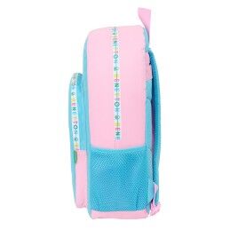 Benetton|Mochila Escolar Benetton Unique Cor de Rosa Turquesa 30 x 46 x 14 cm