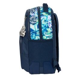 El Niño|Mochila Escolar El Niño Kook Azul Marinho 32 x 42 x 15 cm