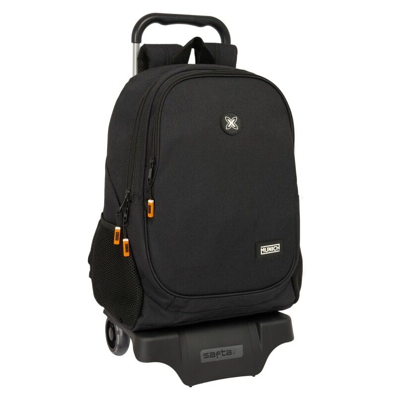 Munich|Mochila Escolar com Rodas Munich Lagoon Preto 32 x 44 x 16 cm