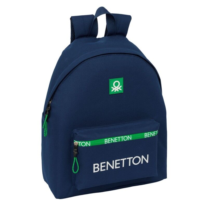 Benetton|Mochila Escolar Benetton Green Azul Marinho 33 x 42 x 15 cm Benetton|Mochila Escolar Benetton Green Azul Marinho 33 x 42 x 15 cm
