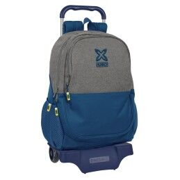 BlackFit8|Mochila Escolar com Rodas Evolution BlackFit8 Egeo Azul (32 x 42 x 15 cm)